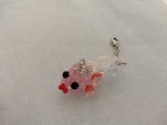 金魚 ビーズチャーム ハンドメイドのサムネイル