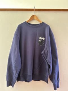 STUSSY 8ボール スウェット トレーナー ネイビーのサムネイル