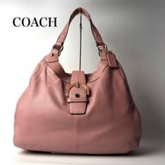 COACH RARE PINK SOHO leather tote bag - メルカリ