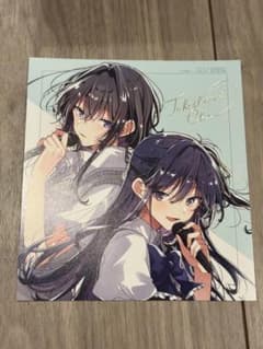 ささやくように恋を唄う ミニ色紙風カード 箔押しサイン入り 竹嶋えく