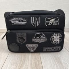 ゆず✨ハンティングワールド　メッセンジャー　ワッペン HUNTING WORLD ハンティングワールド ショルダーバッグ ワッペン