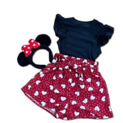 Halloween Minnie Mouse Costume [Size 120] with Headband (Disney)