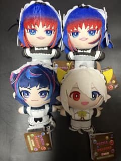 4 개 세트 퍼즐 & 드래곤즈 미니코레! 봉제인형 마스코트 메이드 & 집사