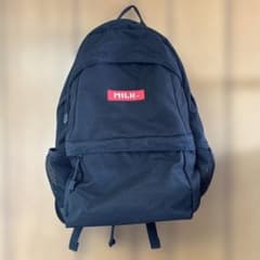 【美品】MILKFED. ミルクフェド バックパック リュック 黒 赤ラベルのサムネイル