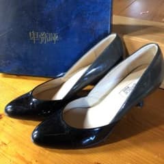 卑弥呼＊パンプス＊24cm＊バイカラー　ツートン＊ecco＊卒業式　入学式のサムネイル