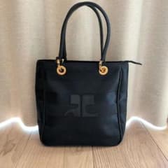 美品Courreges ハンドバッグ ネイビーボーダーのサムネイル