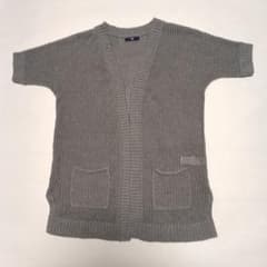 GAP 半袖カーディガン グレー Mのサムネイル