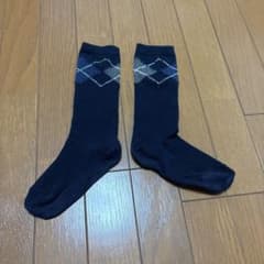 ネイビー アーガイル柄 キッズ靴下のサムネイル