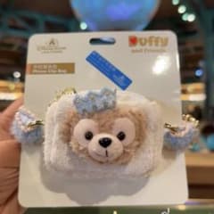 上海ディズニー バースデー ダッフィー スマホクリップバッグ 