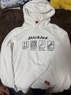 にゃんちむ様専用Dickies ホワイト パーカー Mサイズのサムネイル