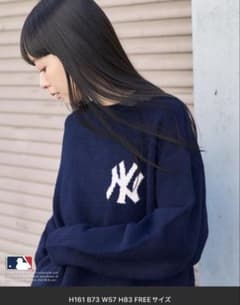 FREAK'S STORE MLB ジャガードロゴニット FREEサイズのサムネイル
