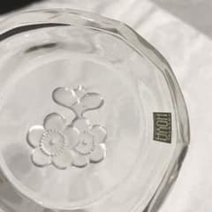 保谷クリスタル　HOYA プレート　豆小皿　梅　5枚のサムネイル