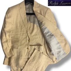 RALPH LAUREN スーツ パンツ セットアップ リネン 麻 ベージュ L RALPH LAUREN スーツ パンツ セットアップ リネン 麻 ベージュ L RALPH