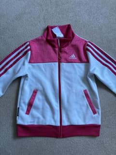 美品 adidas フラワーパターン ジャージジャケット 120cm 上のみのサムネイル