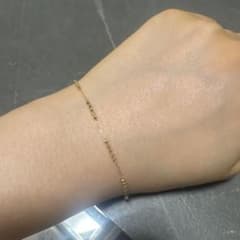 華奢 ゴールドチェーン ブレスレットのサムネイル