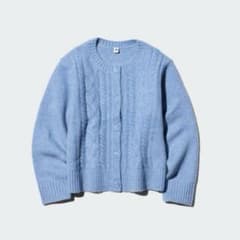 UNIQLO クルーネックカーディガン ライトブルーのサムネイル