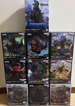 ゴジラ ガメラ 怪獣咆哮撃 鎮座獣 フィギュア 10体セット まとめ売り