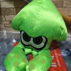 【大掃除セール】スプラトゥーン イカぬいぐるみ黄緑【格安】のサムネイル