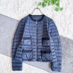 美品 MONCLER ONYX GIUBBOTTO ノーカラー ダウンジャケット - メルカリ