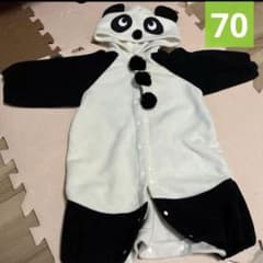 70 パンダロンパース　カバーオールのサムネイル