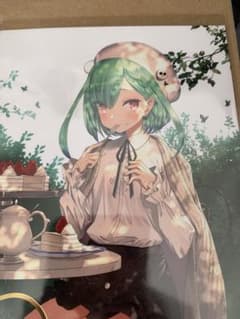 ホロライブ　潤羽るしあ　ポストカード　誕生日記念　箔押しサイン入りイラストのサムネイル