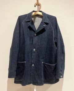 COMOLI 23SS デニムワークジャケット　ネイビー　サイズ1 COMOLI 23SS デニムワークジャケット ネイビー サイズ1 - メルカリ