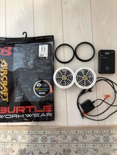BURTLE Lサイズ空調服 、長信28Vファンバッテリーセット - メルカリ