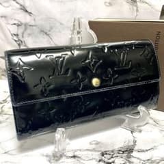 ルイヴィトン ヴェルニ ポルトフォイユ サラ ブラック×ピンク - メルカリ