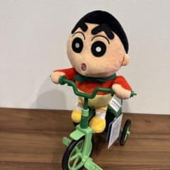 크레용 신짱 자전거 봉제인형