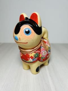 レトロ玩具　犬張子 郷土玩具　和風　置物　狛犬 手塗 ソフビ　人形　日本製　希少 レトロ玩具 犬張子 郷土玩具 和風 置物 狛犬 手塗 ソフビ 人形 日本製