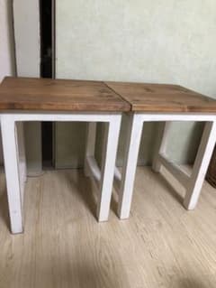 専用　ハンドメイド　家具　椅子　2脚　セット　カントリー　ナチュラル　チェアーのサムネイル