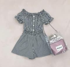 Ank Rouge チェックコンビネゾンのサムネイル