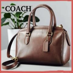 極美品 オールドコーチ ハンドバッグ 2way ショルダー レザー チャーム 