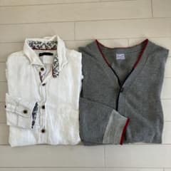 MEN'S MELROSE カーディガン リネンシャツセットのサムネイル