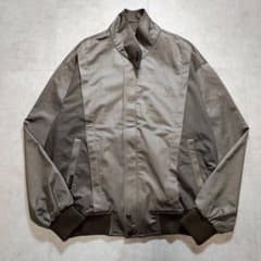 vintage 裏地総柄 短丈ブルゾン シティボーイ ノームコア アメカジ vintage 短丈 ブルゾンジャケット ブラウン系 アメカジ シティボーイ