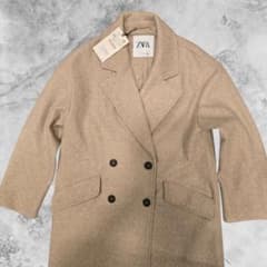 新品未使用】 タグ付き ZARA ザラ ロングチェスターコートXS - メルカリ