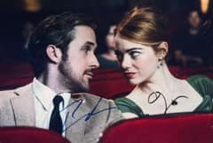 ラ・ラ・ランド ライアン・ゴズリング & エマ・ストーン 直筆サイン