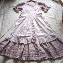 週末限定値下げ！ピンクハウス❤️スズラン柄たくし上げワンピースとタブリエ セット 最終値下げ！新品 ピンクハウス❤️スズラン柄たくし上げワンピースと