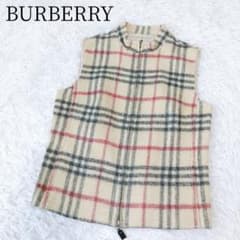 BURBERRY/バーバリーロンドン】ノバチェック ベスト ベージュ ウール