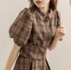 OLIVE des OLIVE✴︎チェックコンパクトシャツ✴︎半袖ブラウスのサムネイル