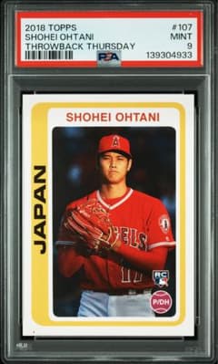 大谷翔平 2018 TOPPS THROWBACK THURSDAY #107 - メルカリ