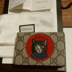GUCCIミスティックキャットスモールレザー財布のサムネイル