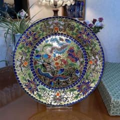 1080‼️時代物 中国 七宝皿 七宝焼 龍 中国美術 1080‼️時代物 中国 七宝皿 七宝焼 龍 中国美術 1080‼️時代物 中国 七宝皿