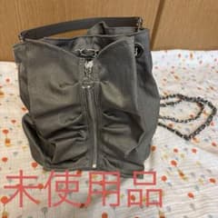 未使用品 CELFORD チェーンショルダーフリルサック GRY - メルカリ