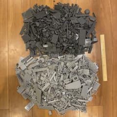 レゴブロック　正規品　パーツ　セット　大量　灰色　ダークのサムネイル