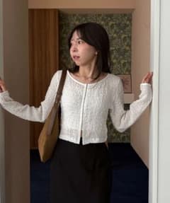 シャーリングホックブラウス - メルカリ