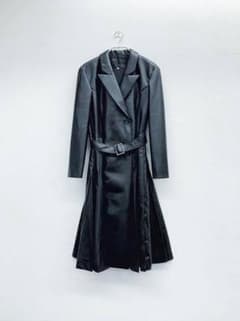 hazama 駆け巡る黒衣コート レザーのサムネイル