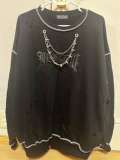 REFLEM レフレム 黒 ブラック トレーナー スウェット チェーンのサムネイル