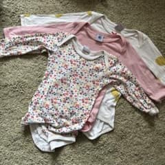 【PETIT BATEAU】ロンパースセット（長袖）のサムネイル