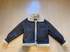 90s ALPHA B-3 ムートン フライトジャケット L - メルカリ